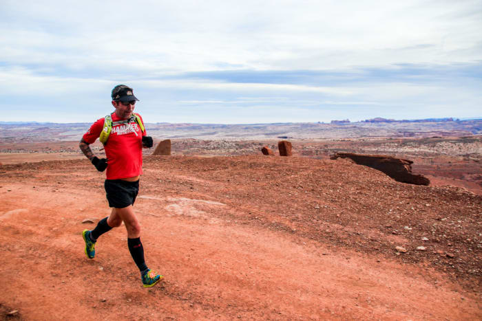 Moab Red Hot 55K, outside Arches National Park.